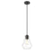 Fairfield Mini Pendant shown in the Matte Black finish with a Clear shade