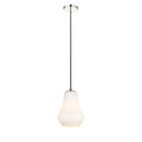 Fairfield Mini Pendant shown in the Polished Nickel finish with a Matte White shade