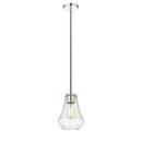 Fairfield Mini Pendant shown in the Polished Nickel finish with a Seedy shade