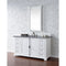 James Martin Providence 60" Single Vanity Cabinet Bright White with 3 cm Gray Expo Quartz Top 238-105-V60S-BW-3GEX