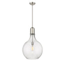 Amherst Pendant shown in the Brushed Satin Nickel finish with a Seedy shade