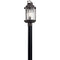 Kichler Ashland Bay 1 Light Post Light Weathered Zinc 49573WZC