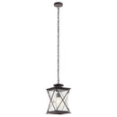 Kichler Argyle 1 Light Pendant with LED Bulb Weathered Zinc 49747WZCL18