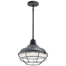 Kichler Pier 1 Light 12" Convertible Pendant Gloss Gray 49992GG