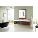 James Martin Mercer Island 72" Single Vanity Coffee Oak with Glossy White Composite Top 389-V72S-CFO-A-GW