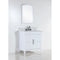 Bellaterra 30" Single Sink Vanity With White Carrara Top 500701-30-WC