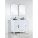 Bellaterra 48" Double Sink Vanity With White Carrara Top 500701-48D-WC