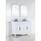 Bellaterra 48" Double Sink Vanity With White Carrara Top 500701-48D-WC