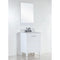 Bellaterra 24" Single Sink Vanity With White Carrara Top 500709-24-WC