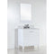 Bellaterra 30" Single Sink Vanity With White Carrara Top 500709-30-WC