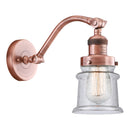 Canton Sconce shown in the Antique Copper finish with a Seedy shade