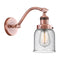 Bell Sconce shown in the Antique Copper finish with a Seedy shade