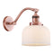 Bell Sconce shown in the Antique Copper finish with a Matte White shade