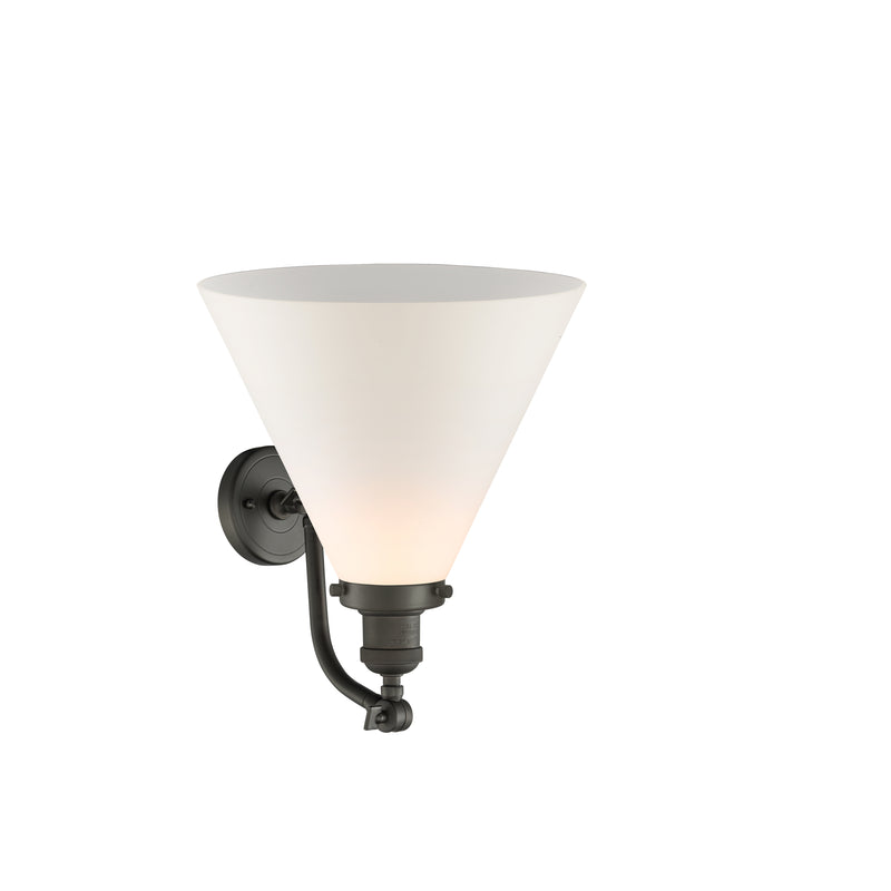 Innovations Lighting X-Large Cone 1 Light Sconce Part Of The Franklin Restoration Collection 515-1W-OB-G41-L-LED