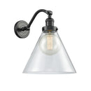 Cone Sconce shown in the Oil Rubbed Bronze finish with a Clear shade