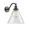 Cone Sconce shown in the Oil Rubbed Bronze finish with a Clear shade