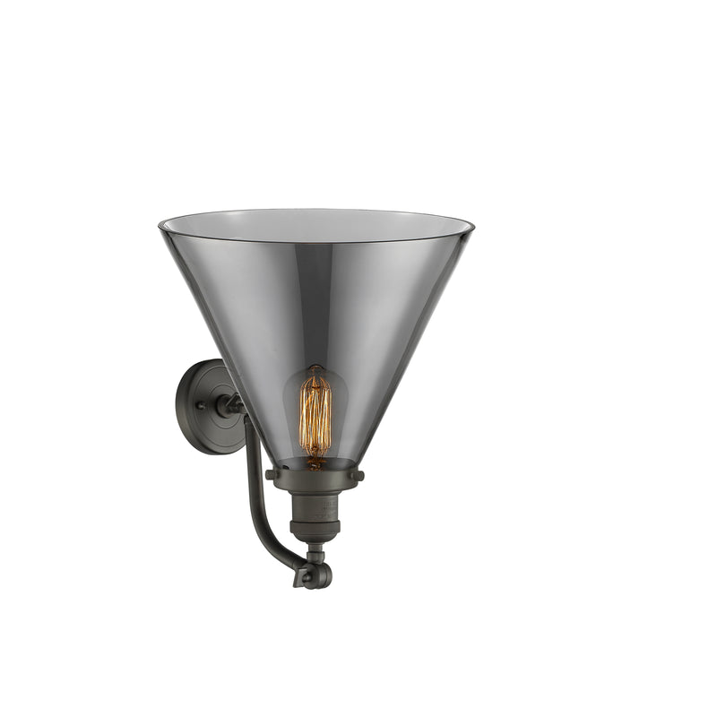 Innovations Lighting X-Large Cone 1 Light Sconce Part Of The Franklin Restoration Collection 515-1W-OB-G43-L-LED