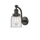 Bell Sconce shown in the Oil Rubbed Bronze finish with a Clear shade