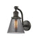 Innovations Lighting Small Cone 1-100 watt 6.5 inch Oil Rubbed Bronze Sconce with Smoked glass and Solid Brass 180 Degree Adjustable Swivels 5151WOBG63