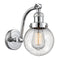 Beacon Sconce shown in the Polished Chrome finish with a Seedy shade