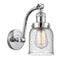 Bell Sconce shown in the Polished Chrome finish with a Seedy shade