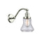 Bellmont Sconce shown in the Polished Nickel finish with a Seedy shade