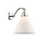 Cone Sconce shown in the Polished Nickel finish with a Matte White shade