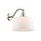 Bell Sconce shown in the Polished Nickel finish with a Matte White shade