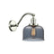 Bell Sconce shown in the Polished Nickel finish with a Plated Smoke shade