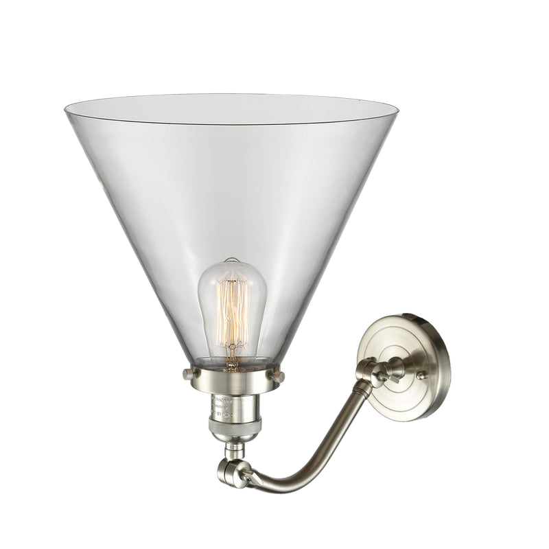 Innovations Lighting X-Large Cone 1 Light Sconce Part Of The Franklin Restoration Collection 515-1W-SN-G42-L
