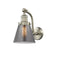 Cone Sconce shown in the Brushed Satin Nickel finish with a Plated Smoke shade