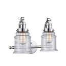 Canton Bath Vanity Light shown in the Polished Chrome finish with a Seedy shade