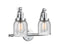 Innovations Lighting Small Bell 2-100 watt 18 inch Polished Chrome Bathroom Fixture with Seedy glass and Solid Brass 180 Degree Adjustable Swivels 5152WPCG54