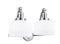 Innovations Lighting Large Bell 2-100 watt 18 inch Polished Chrome Bathroom Fixture with Matte White Cased glass and Solid Brass 180 Degree Adjustable Swivels 5152WPCG71