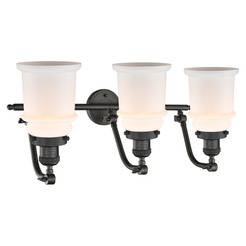 Innovations Lighting Canton 3 Light Bath Vanity Light Part Of The Franklin Restoration Collection 515-3W-OB-G181-LED
