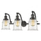 Canton Bath Vanity Light shown in the Oil Rubbed Bronze finish with a Clear shade