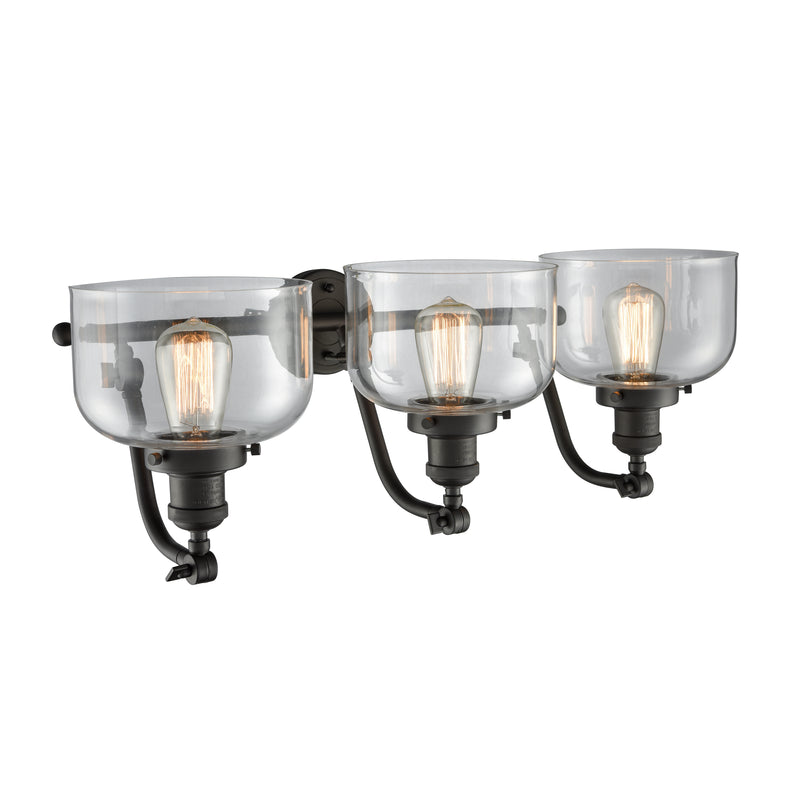 Innovations Lighting Large Bell 3 Light Bath Vanity Light Part Of The Franklin Restoration Collection 515-3W-OB-G72-LED