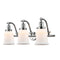 Canton Bath Vanity Light shown in the Polished Chrome finish with a Matte White shade