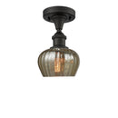 Fenton Semi-Flush Mount shown in the Oil Rubbed Bronze finish with a Mercury shade