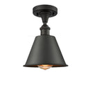 Smithfield Semi-Flush Mount shown in the Oil Rubbed Bronze finish with a Oil Rubbed Bronze shade