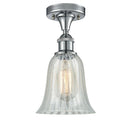 Hanover Semi-Flush Mount shown in the Polished Chrome finish with a Mouchette shade