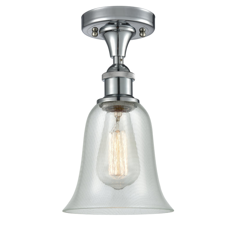 Hanover Semi-Flush Mount shown in the Polished Chrome finish with a Fishnet shade