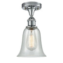 Hanover Semi-Flush Mount shown in the Polished Chrome finish with a Fishnet shade