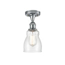 Ellery Semi-Flush Mount shown in the Polished Chrome finish with a Seedy shade