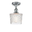 Niagra Semi-Flush Mount shown in the Polished Chrome finish with a Clear shade