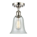 Hanover Semi-Flush Mount shown in the Polished Nickel finish with a Fishnet shade