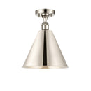 Innovations Lighting Ballston Cone 1 Light Semi-Flush Mount 516-1C-PN-MBC-12-PN