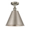 Innovations Lighting Ballston Cone 1 Light Semi-Flush Mount 516-1C-SN-MBC-12-SN