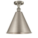 Innovations Lighting Ballston Cone 1 Light Semi-Flush Mount 516-1C-SN-MBC-16-SN