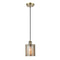 Cobbleskill Mini Pendant shown in the Antique Brass finish with a Mercury shade